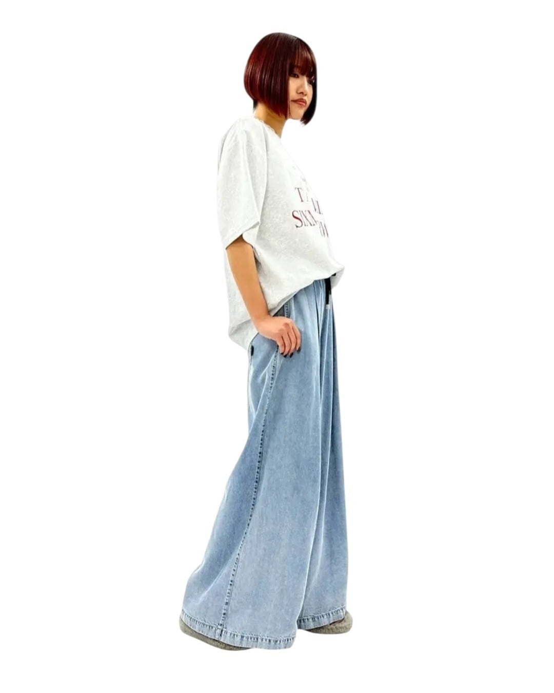 ayane】テンセルデニムタックワイドパンツ 825508 アヤン | red earth
