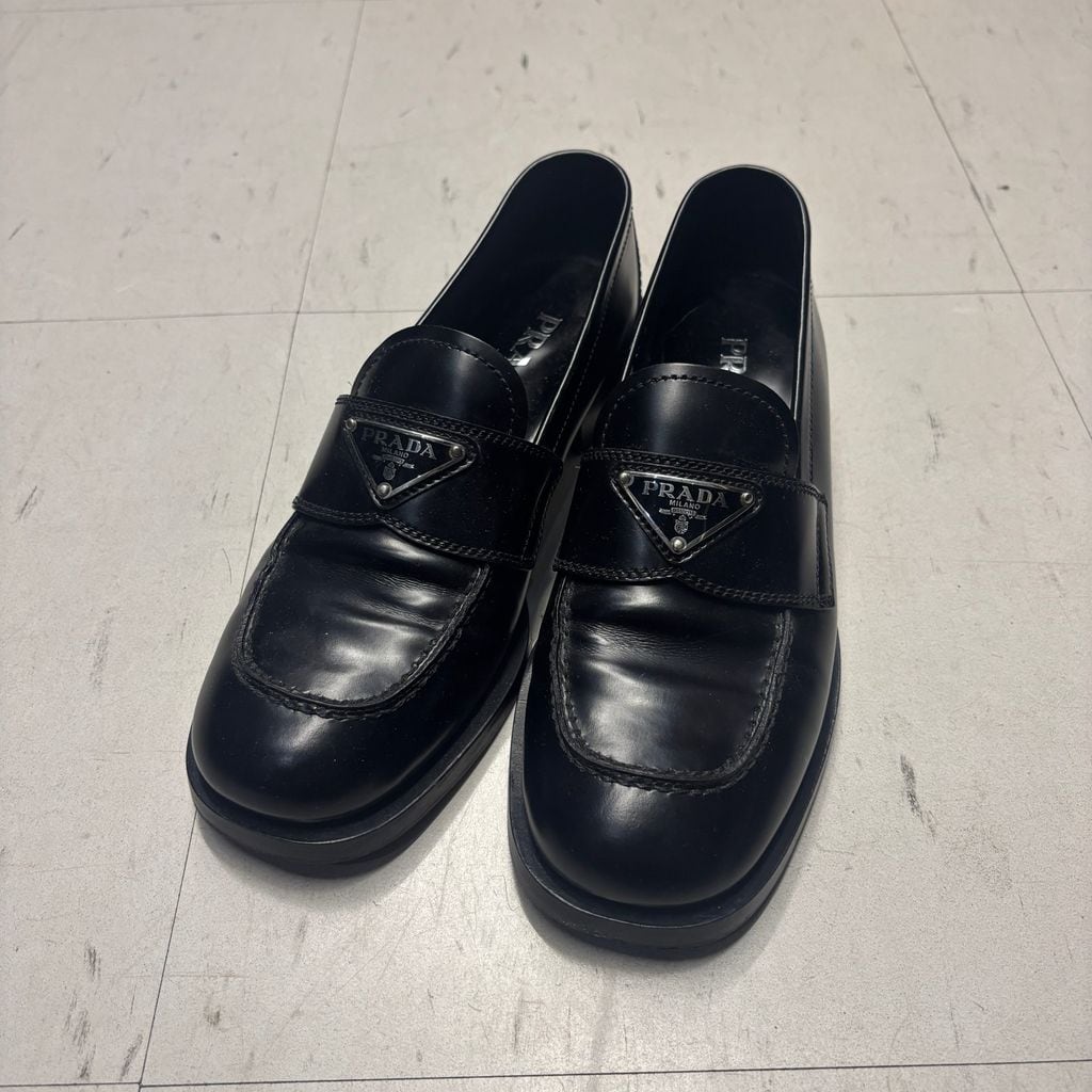 PRADA プラダ Brushed Spazzolato Leather Business Shoes レザー