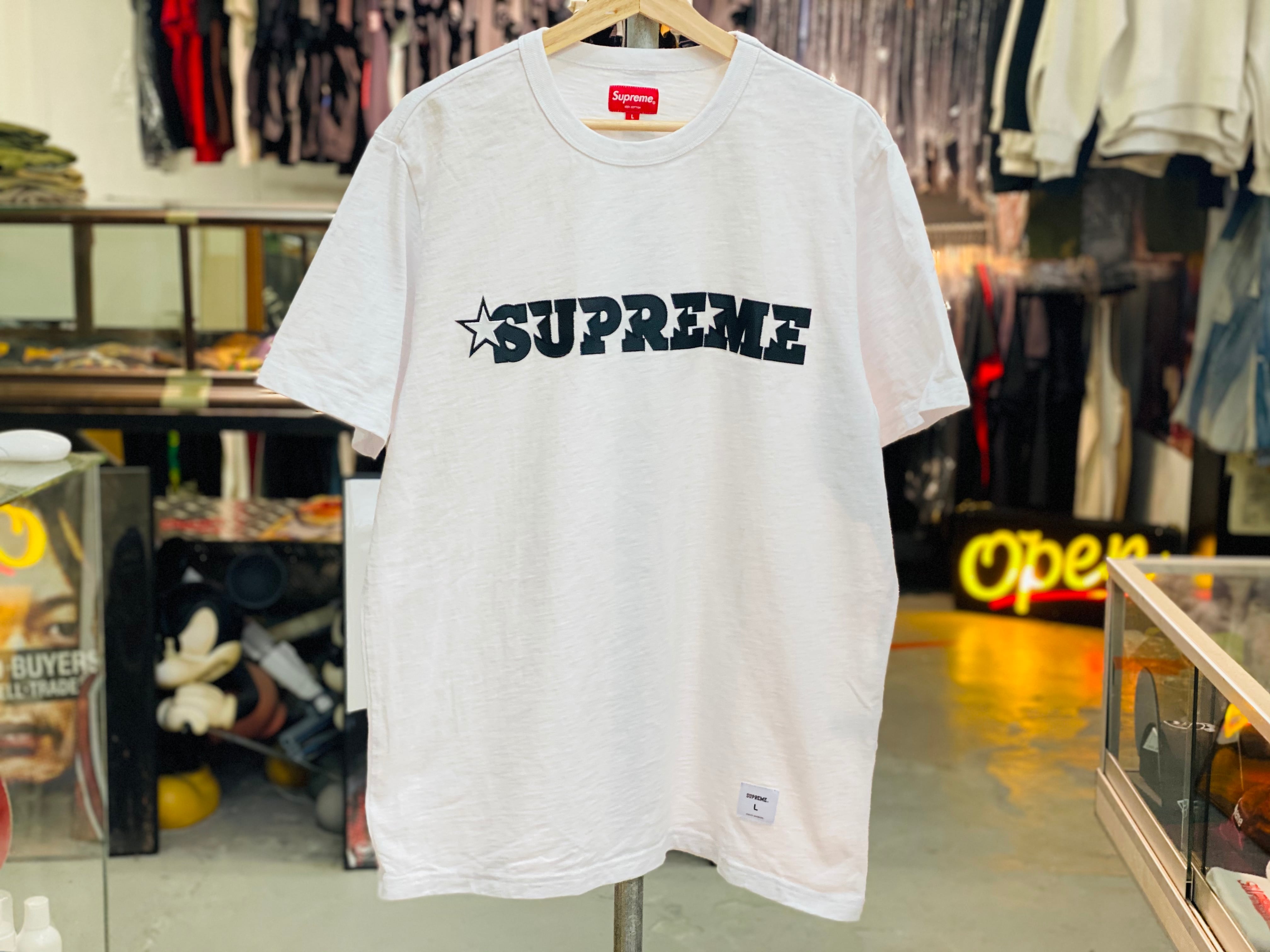 Supreme Star Logo S/S Top ホワイト　Stシャツ