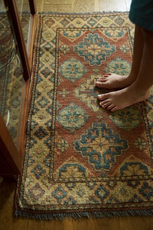 1851-Vintage Afghan Kazak rug