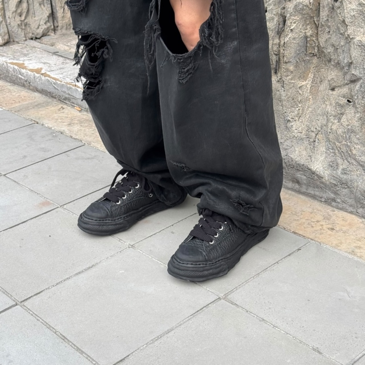 【Maison MIHARA YASUHIRO】PETERSON 23/original sole monster leather Low -Top sneaker - 12