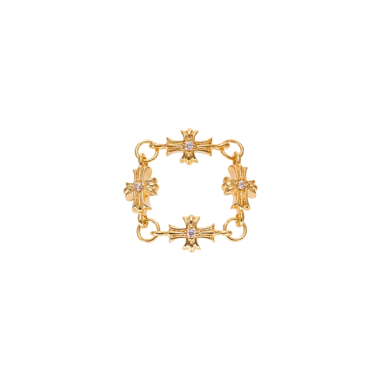 CROSS RING GOLD