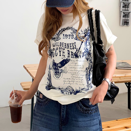 vintage graphic short-sleeve tee　ヴィンテージグラフィック半袖ティー　J2079