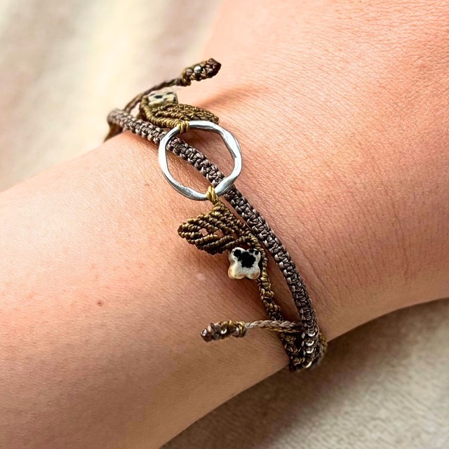 つけっぱなし ブレスレット ミサンガ 水に強い 金属アレルギー配慮 ステンレス 天然石 紐 シルバー 切れにくい 足首 アンクレット おしゃれ 母の日