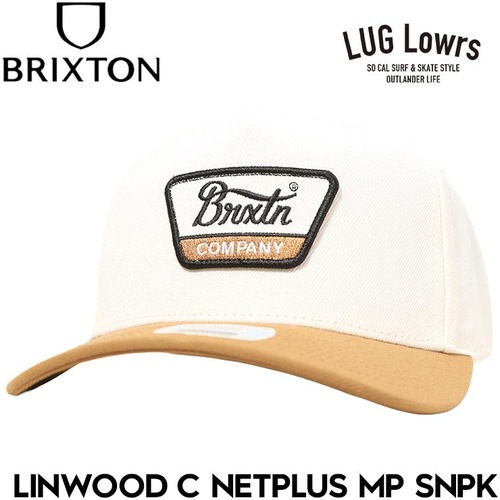 BRIXTON ブリクストン スナップバックキャップ メンズ レディース ベースボールキャップ カーブバイザー ロゴキャップ LINWOOD C NETPLUS MP SNPK OFWTC 10980 26SU 日本代理店正規品