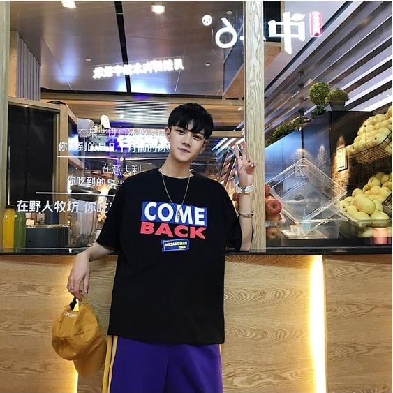 全3色 シンプル カジュアル ロゴ 英字 プリント メンズ Tシャツ