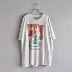 “Resuscitation Rabbit” Front Printed Character T-shirt s/s