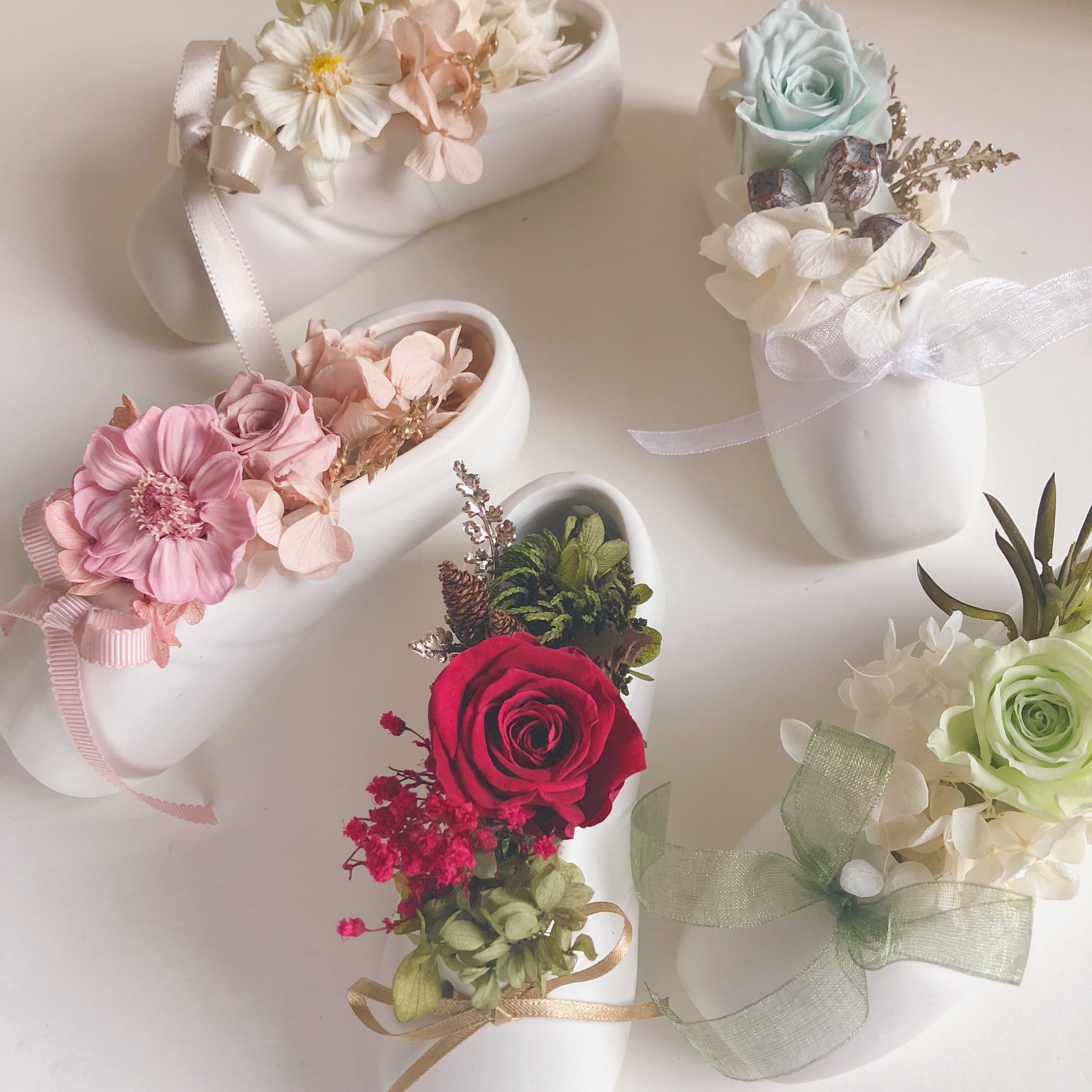 アロマストーンバレリーナドレス＆フラワーアレンジ アロマストーンバレリーナドレス＆フラワーアレンジ