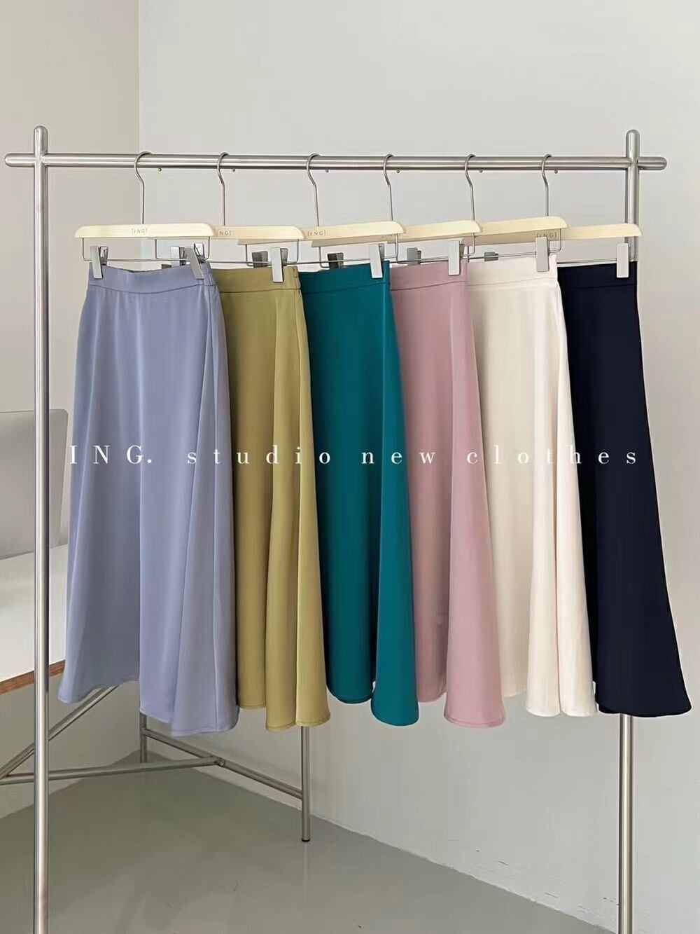 カラーフレアスカート　AJ11394-D005