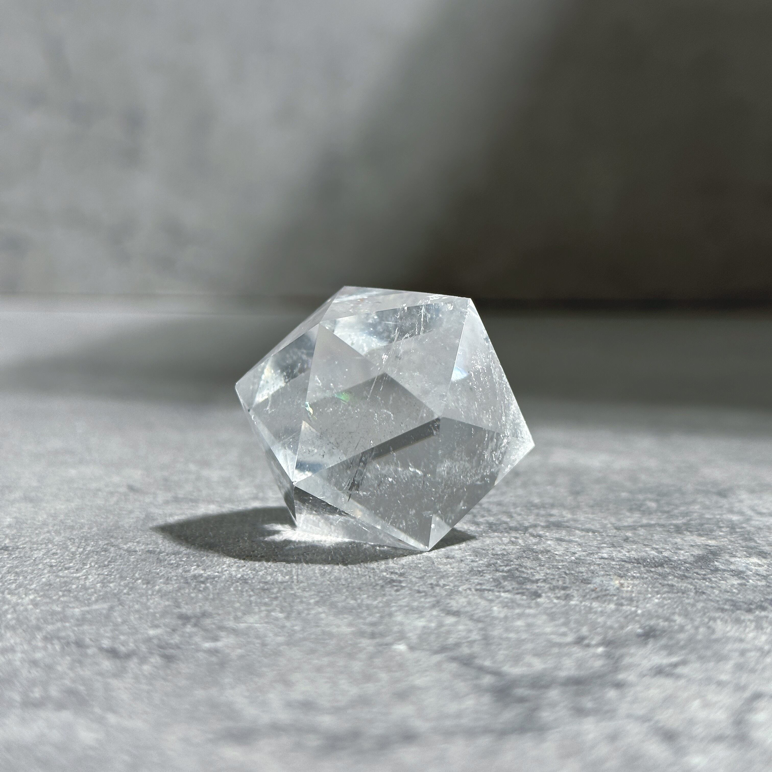 透明感◎ミナスジェライス産クリアクォーツ 正二十面体11◇Clear Quartz Icosahedron◇ 天然石・鉱物・パワーストーン