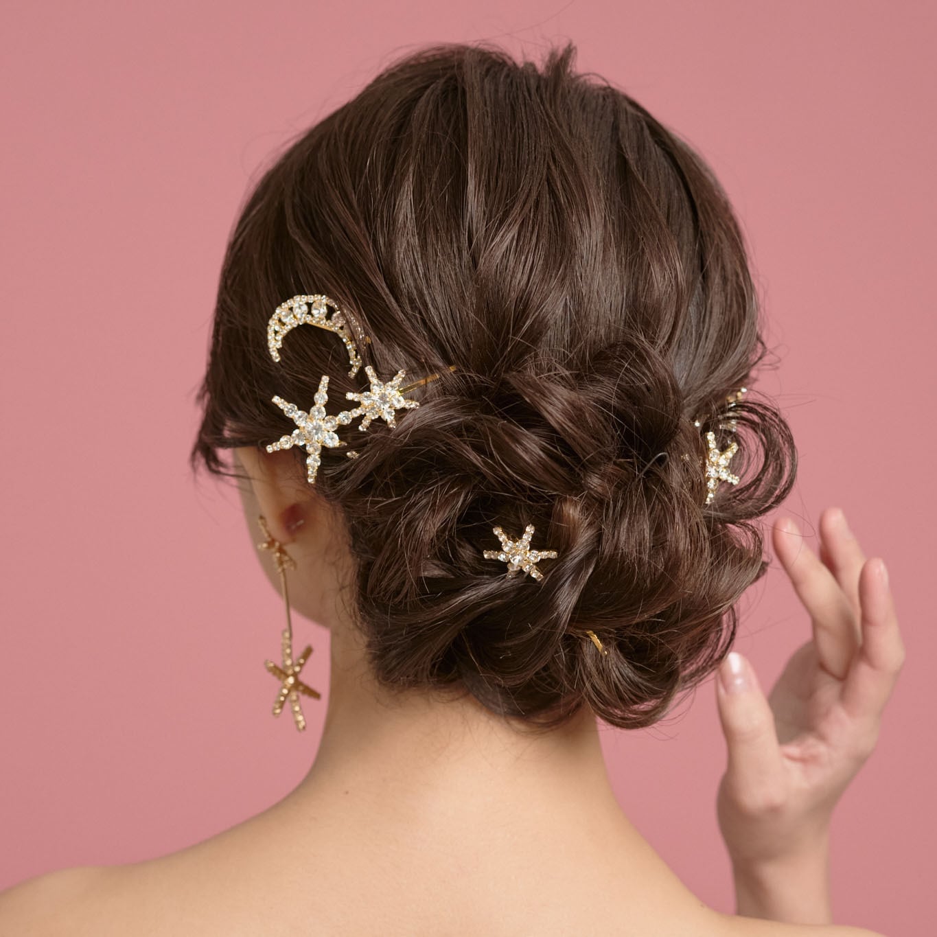 H-107 Stardustヘアピン6本セット＜ゴールド＞ | ウェディング