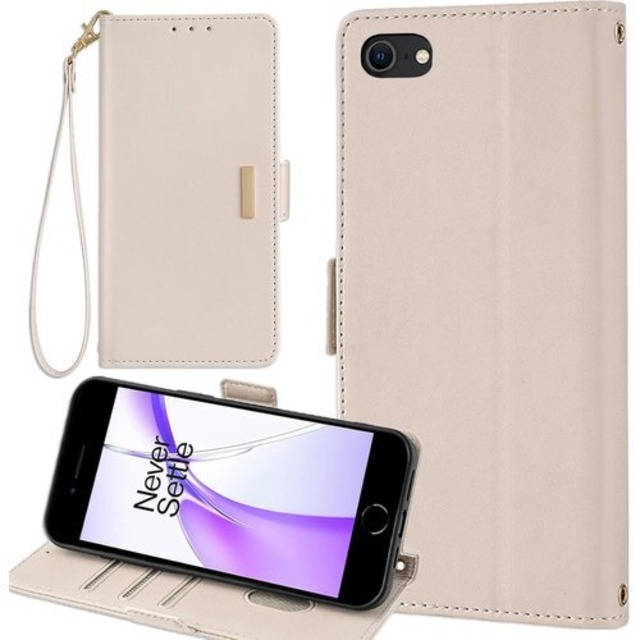 iPhone7 iPhone8 iPhoneSE 2020 2022 ケース 手帳型 通用 iPhone 7 8 SE 第2世代 第3世代 アイホン アイフォン se3 SE2 ストラップケース 第二世代 第三世代 iPhoneSE2 iPhoneSE3 手帳 カバー 適用 Cobeimisr case マグネット 携帯カバー ストラップ ストラップ付きケース スマホケース ベージュ 2649