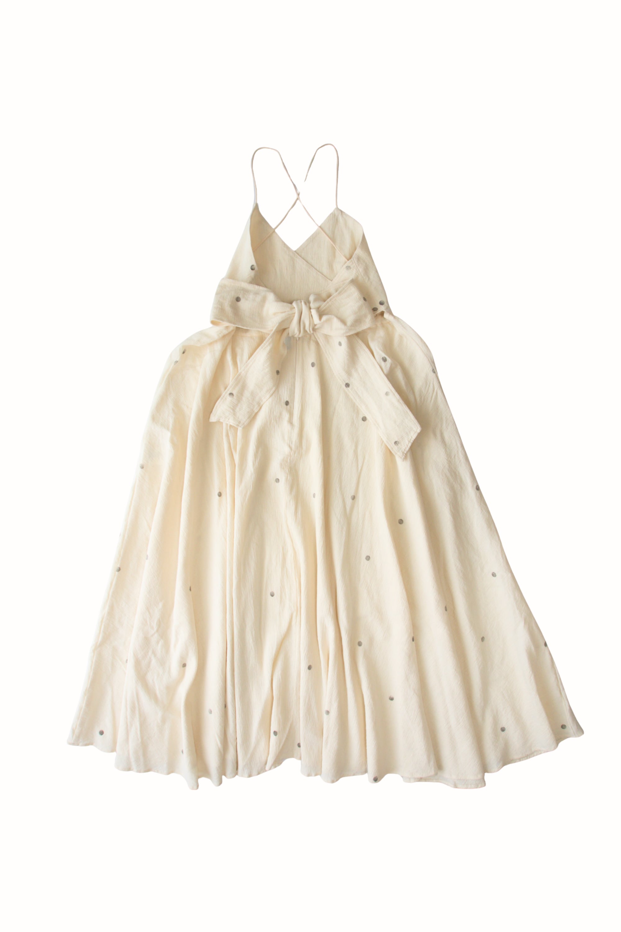 ✴︎一点もの✴︎バックリボンドットキャミソールドレス|Back ribbon camisole dress