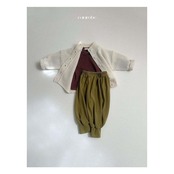 【取寄】minirobe ワッフルハイネックカーディガン｜冬服｜韓国子供服