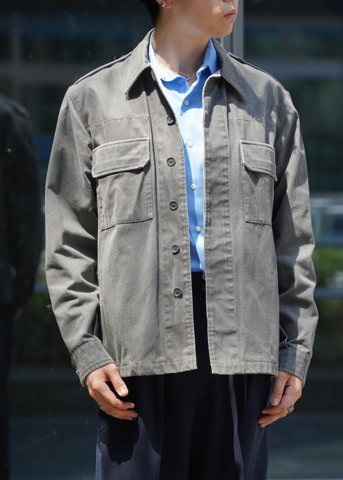 A.P.C. 01SS fly front cotton military jacket