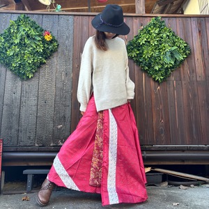 シルク巻きスカート1202