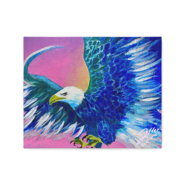 ユッコ・ミラー絵画「Blue Eagle」（レプリカキャンバス絵画）