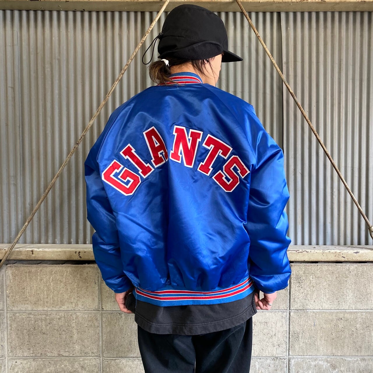 80s Chalk Line NewYork あらい Mets ナイロンスタジャン