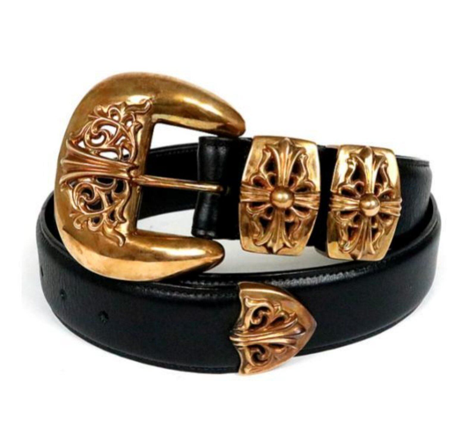 CHROME HEARTS クロムハーツ クラシック 4PC ベルト レザー | chromehearts