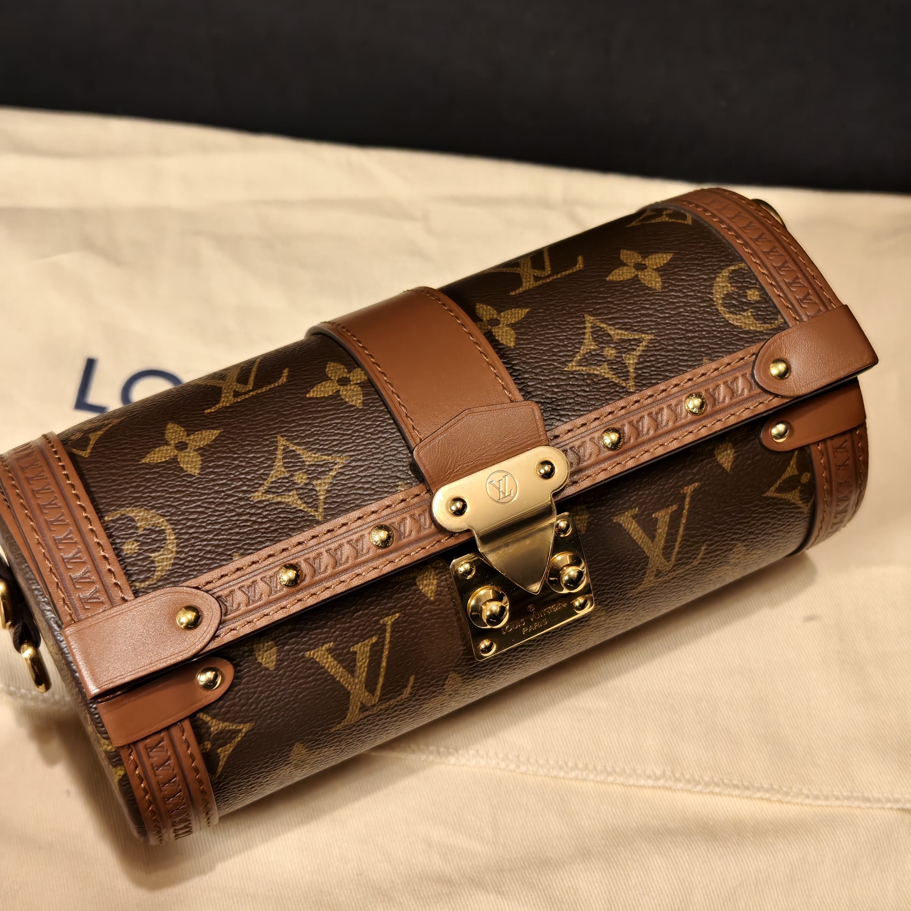 LOUIS VUITTON ショルダーバッグ パピヨン トランク モノグラム M57835 送料無料