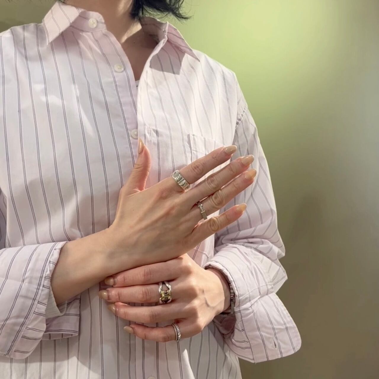 希少【TIFFANY&CO】【11.5号】2401 3粒ダイヤモンド サマセット指輪