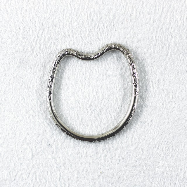 M JEWELRY  Pt900キラキラ彫り リング