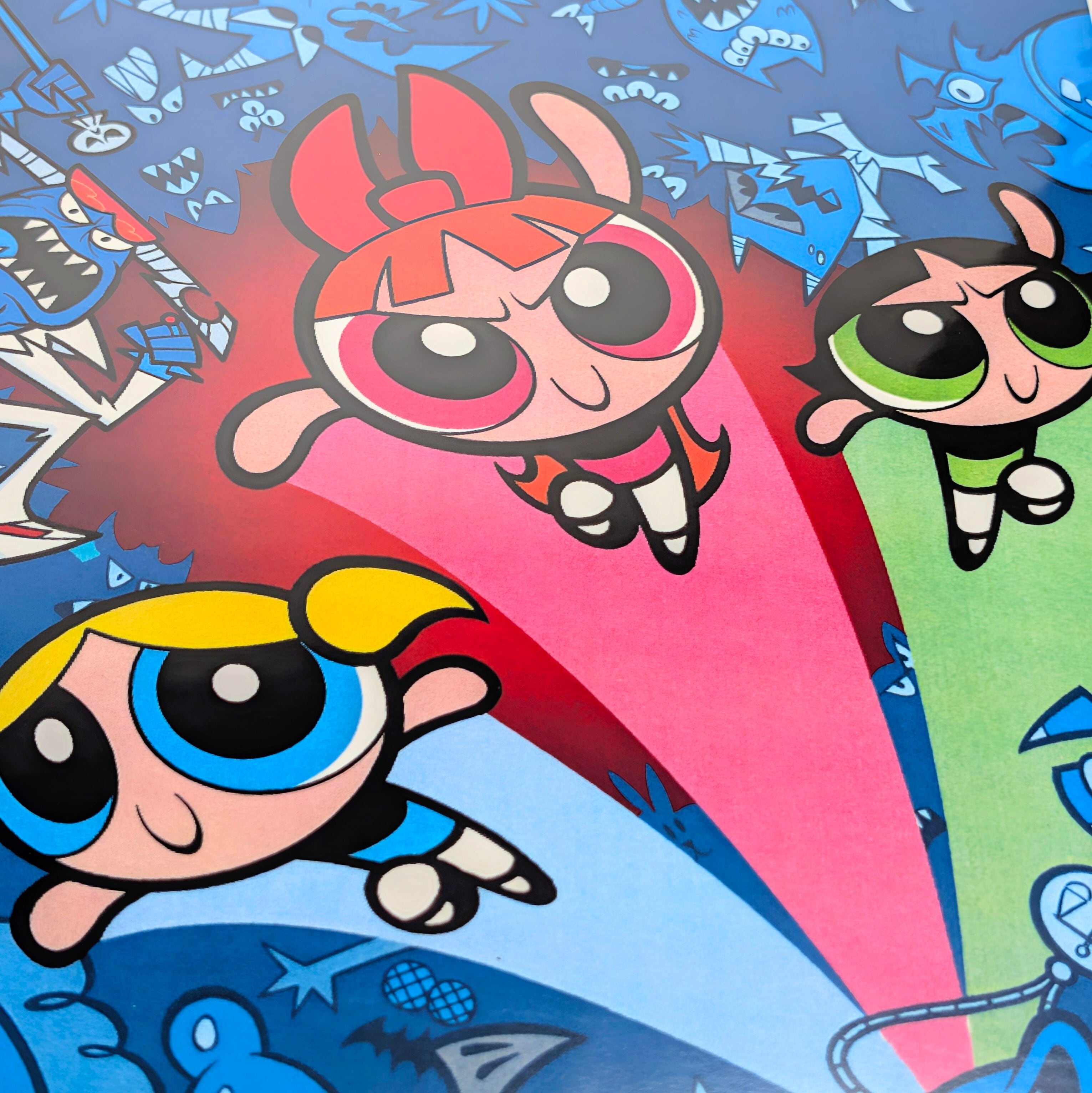 ♫ちょうどいいB4ポスター♫【 The Powerpuff Girls ( パワーパフガールズ ) 】〚アメリカン雑貨 アメトイ〛