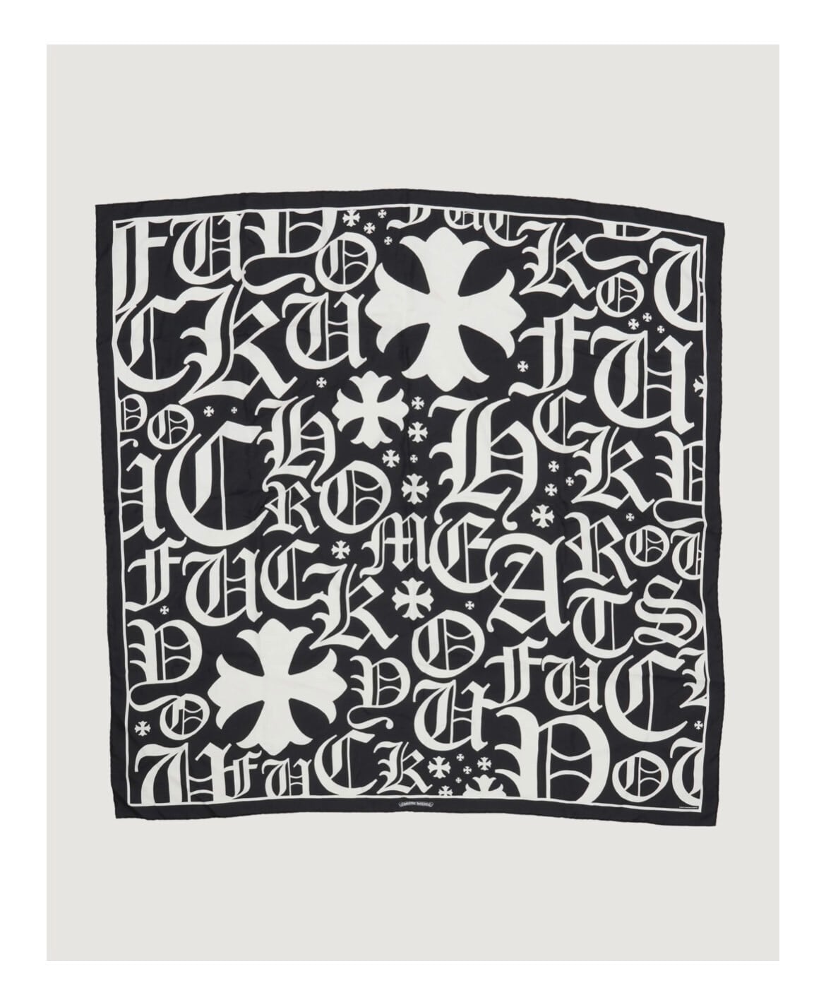 CHROME HEARTS クロムハーツ Silk Logo Scarf シルク ロゴ スカーフ