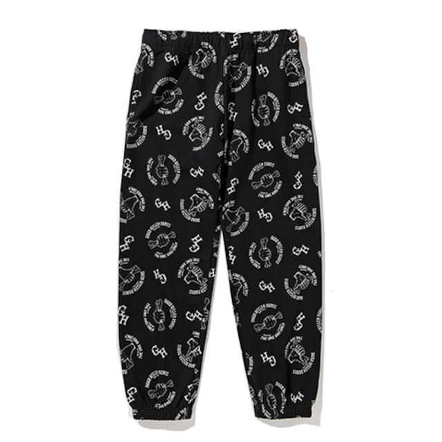 GOOD HELLER / BONE LOGO ALLOVER PATTERN SWEAT PANTS / スウェットパンツ / GH-25AW012