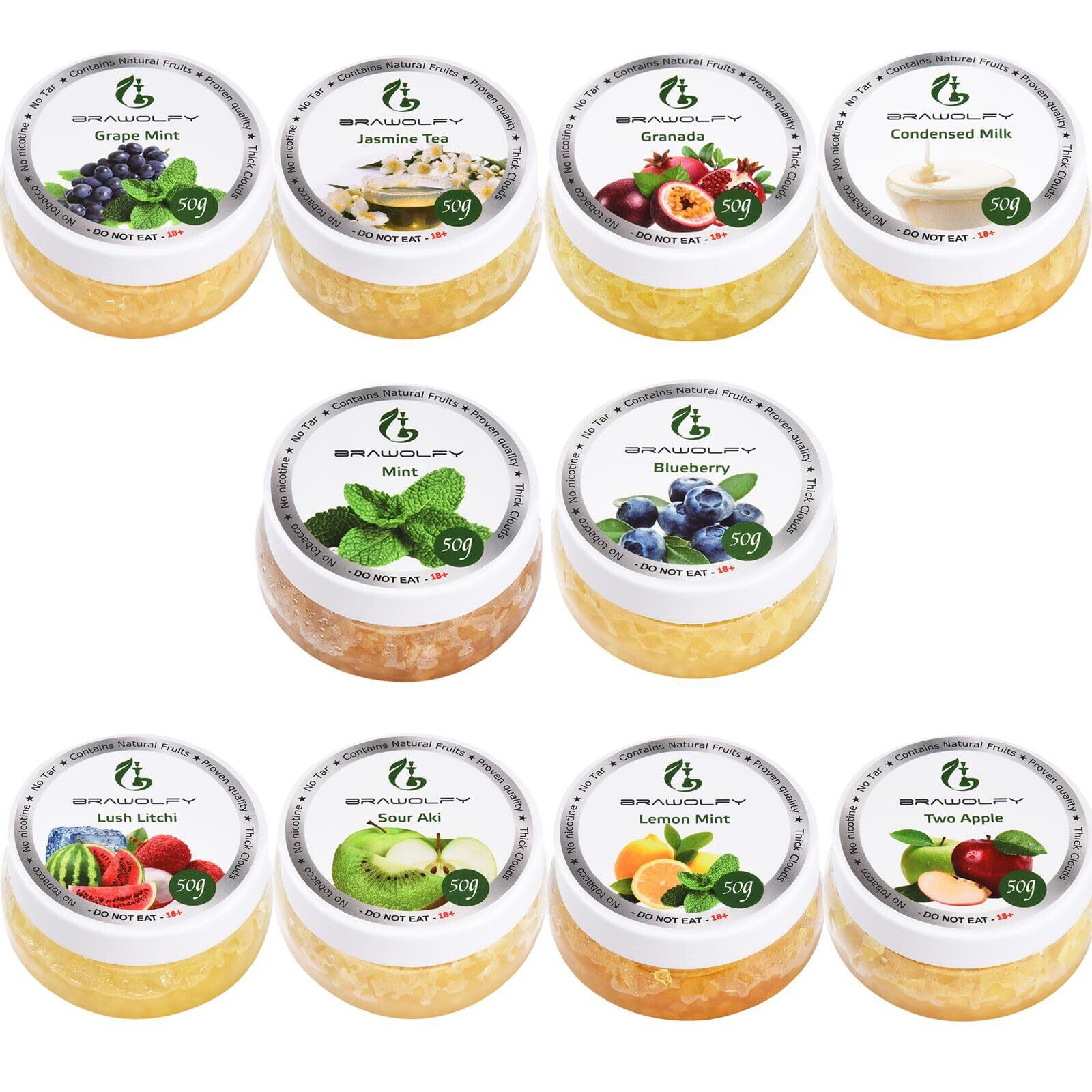 シーシャ フレーバー Shisha Friut, Hookah Mix Flavors Set, 50-Gram