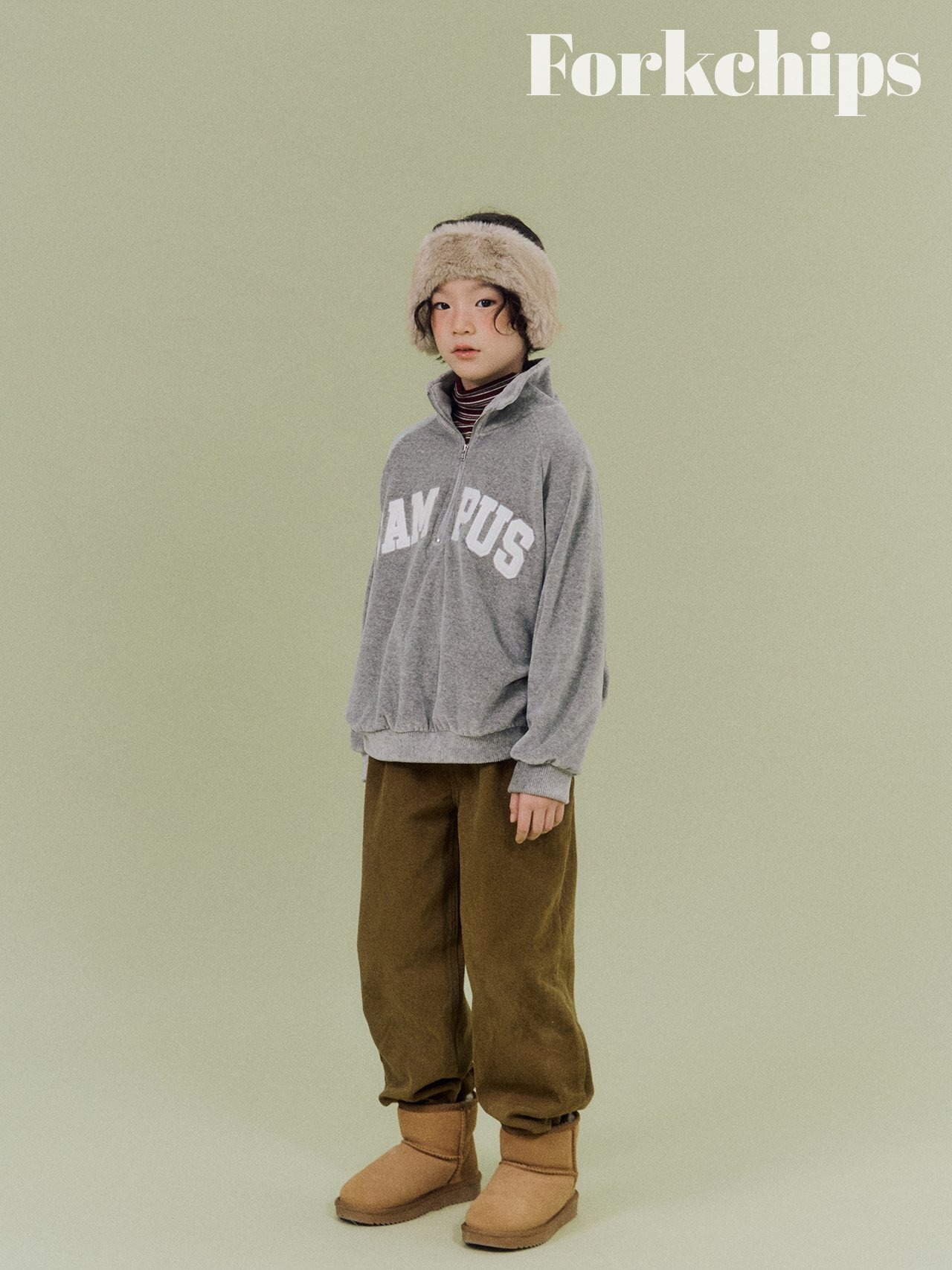 FORK CHIPS［取寄］peanut stitch pants 26winter
