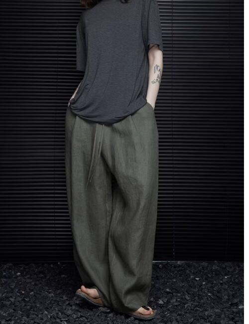 Linen Wide Pants