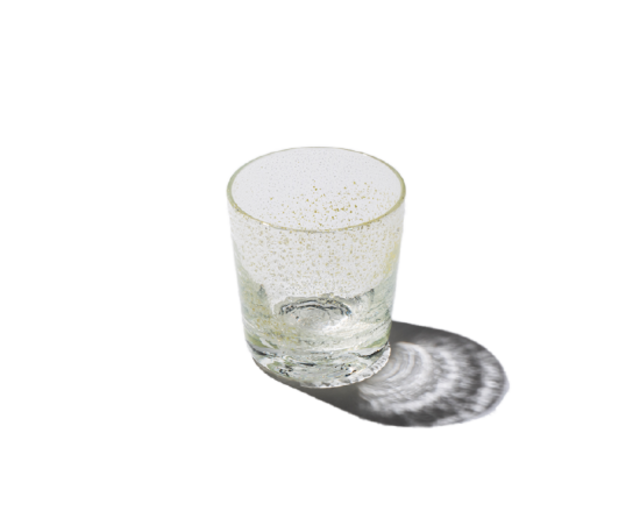 天の川てぃんがーらグラス（青水/クリア）