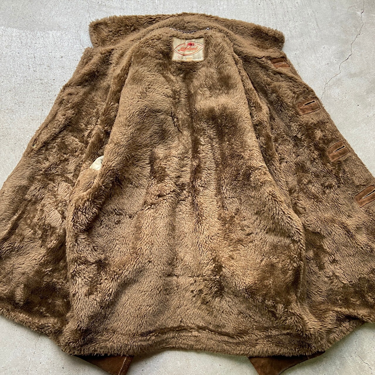 60年代〜 LAKELAND SPORTSWEAR スエード ボア ランチコート メンズL 