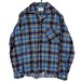 Donlin - Made in USA Vintage Printed Flannel Shirt [1960s-] Vintage Cotton Nel Shirt
