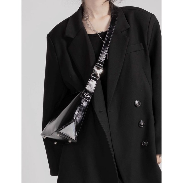 Rectangular 2way shoulder bag C1359