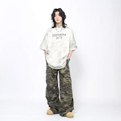 VINTAGE ストリート ウォッシュドペイント Tシャツ T1771