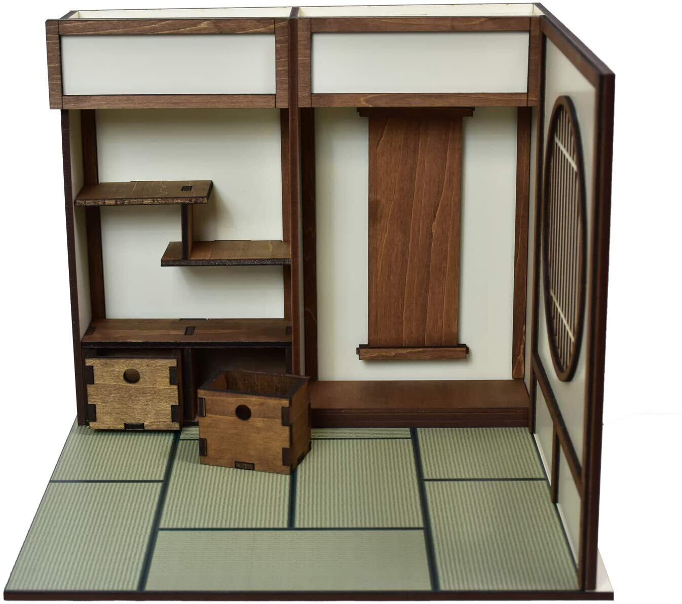 1/10スケールドハウス ミニチュア 【和室 右側・丸窓】 | Pay ID