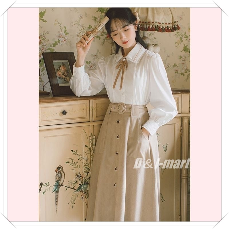 送料無料】清楚系セットアップ きゅーと アンサンブル ブラウス  