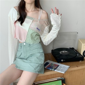 デザインアップパッチワークTシャツ A0832