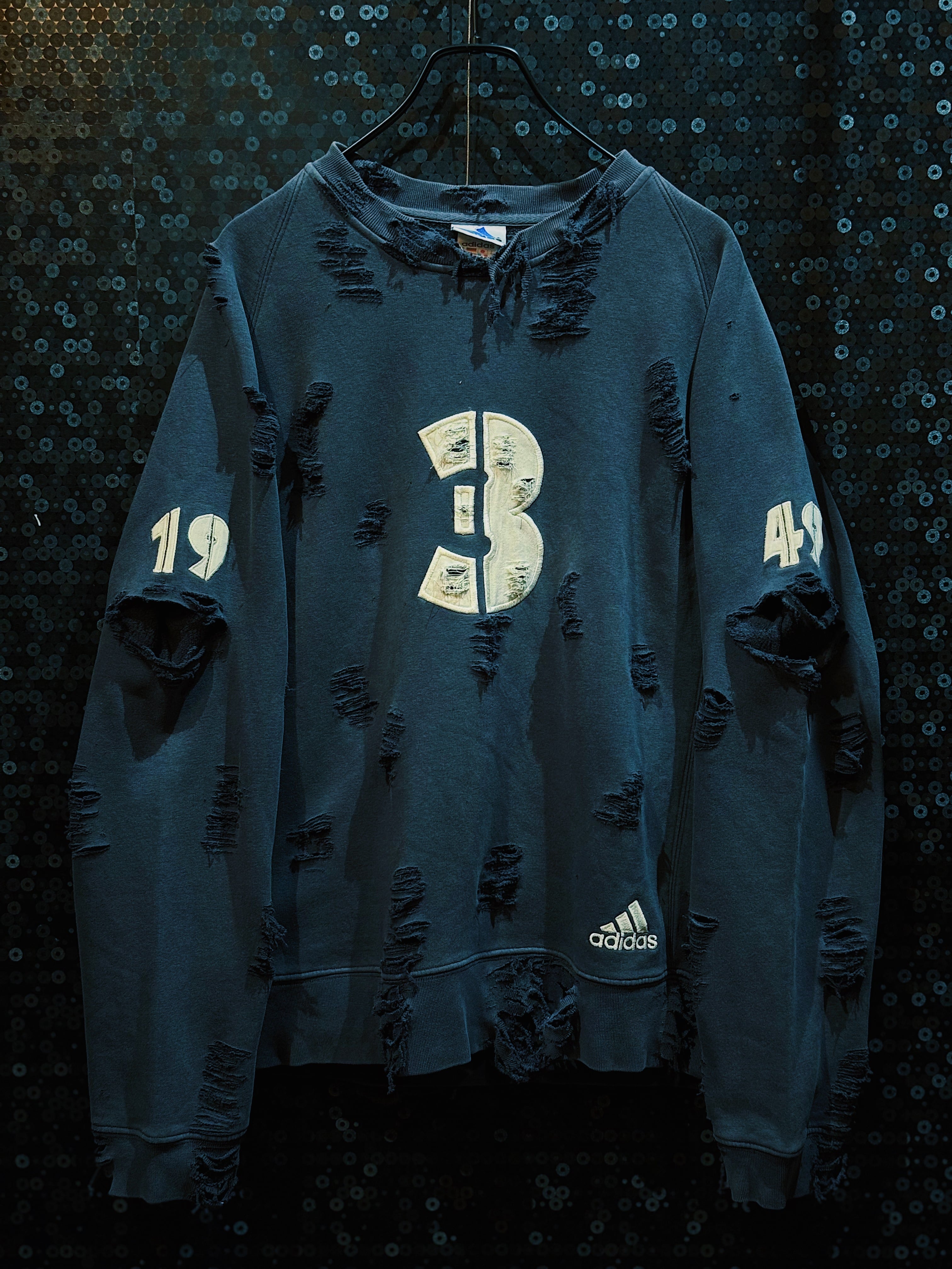 90's “デサント”adidas“退色“襤褸”フードboro sweat 90's