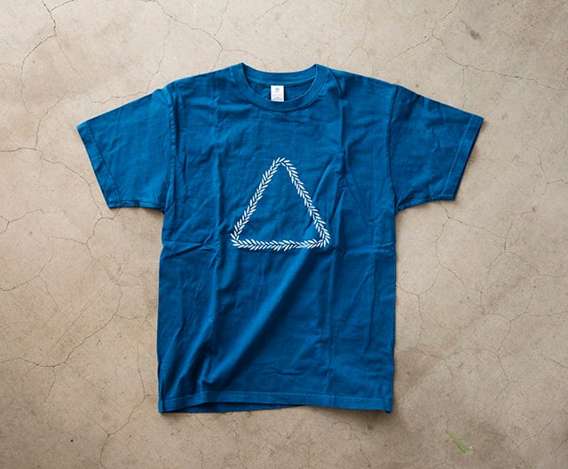 LITMUS 本藍染T-shirt(浅葱)/designd by KIZM