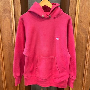1990'S CHAMPION REVERSE WEAVE SWEAT PARKA PINK SOLID