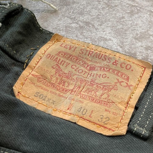 【W40 L32】 USA製 levi's black リーバイス 501xx 詳細写真2