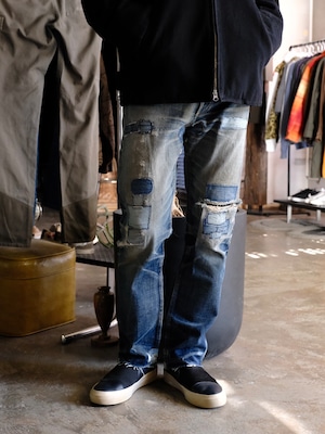 Used A.P.C. NEW STANDARD Damage Repair Denim Pants