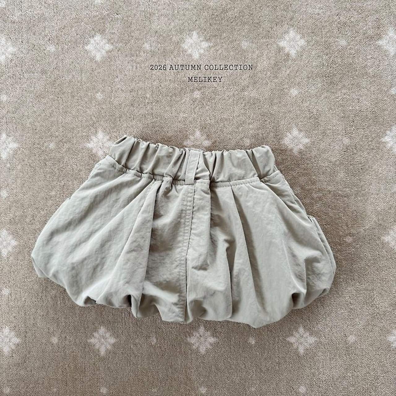 韓国子供服 / 26Autumn / 〖取寄〗Melikey / シャーリングパンプキンースカート / 女子服 *XS~JM*