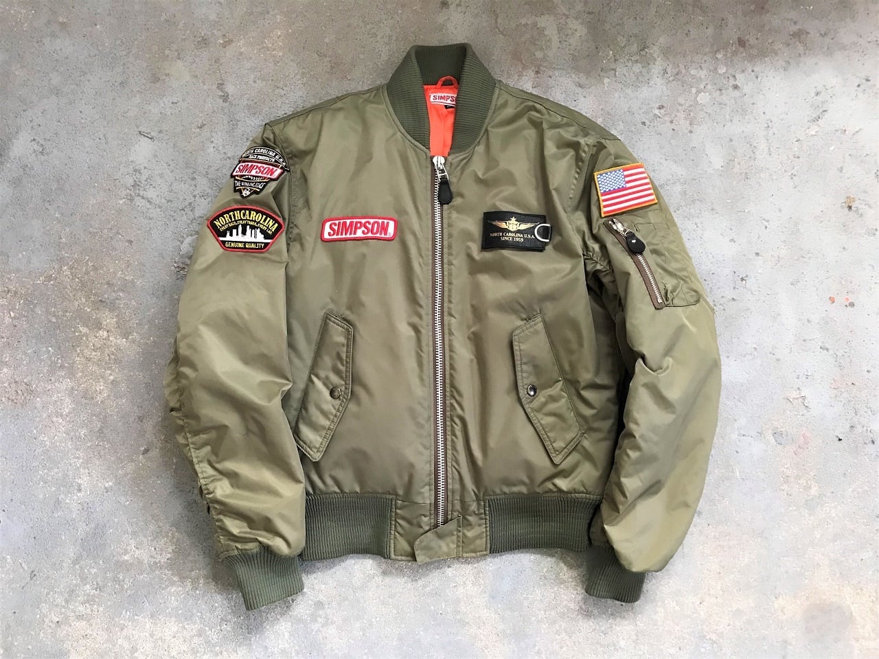2017-2018AW SIMPSON MA-1 type winter jacket