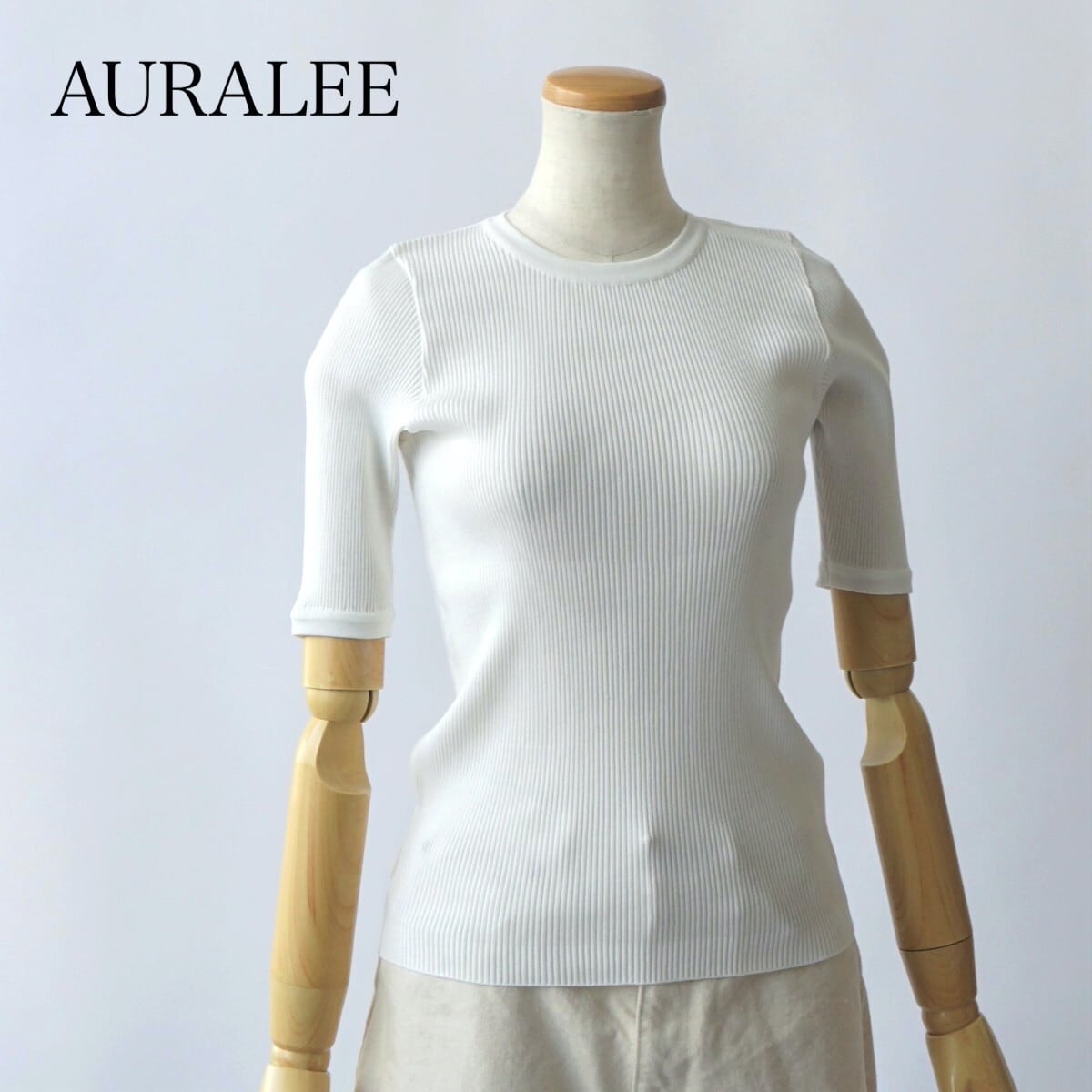 AURALEE オーラリーHIGH GAUGE RIB KNIT SLEEVE