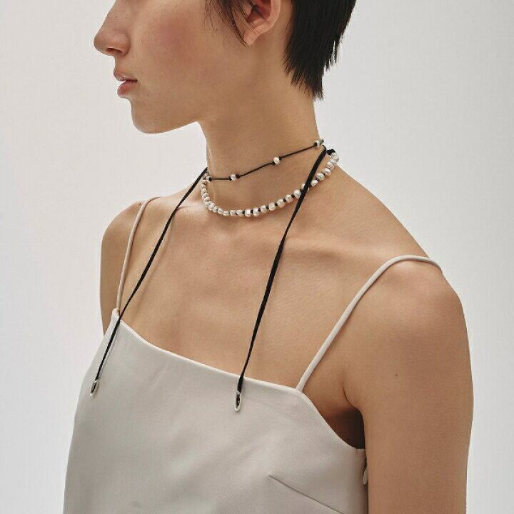 todayful Cord Pearl Choker コードパールチョーカー ネックレス