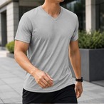 予約 メンズ Ｖネック Ｔシャツ 半袖 無地 薄手 ストレッチ インナー トップス カットソー 夏 大きいサイズ Ｍから5XL スポーツ 部屋着 ビジネス カジュアル cw-a-6736